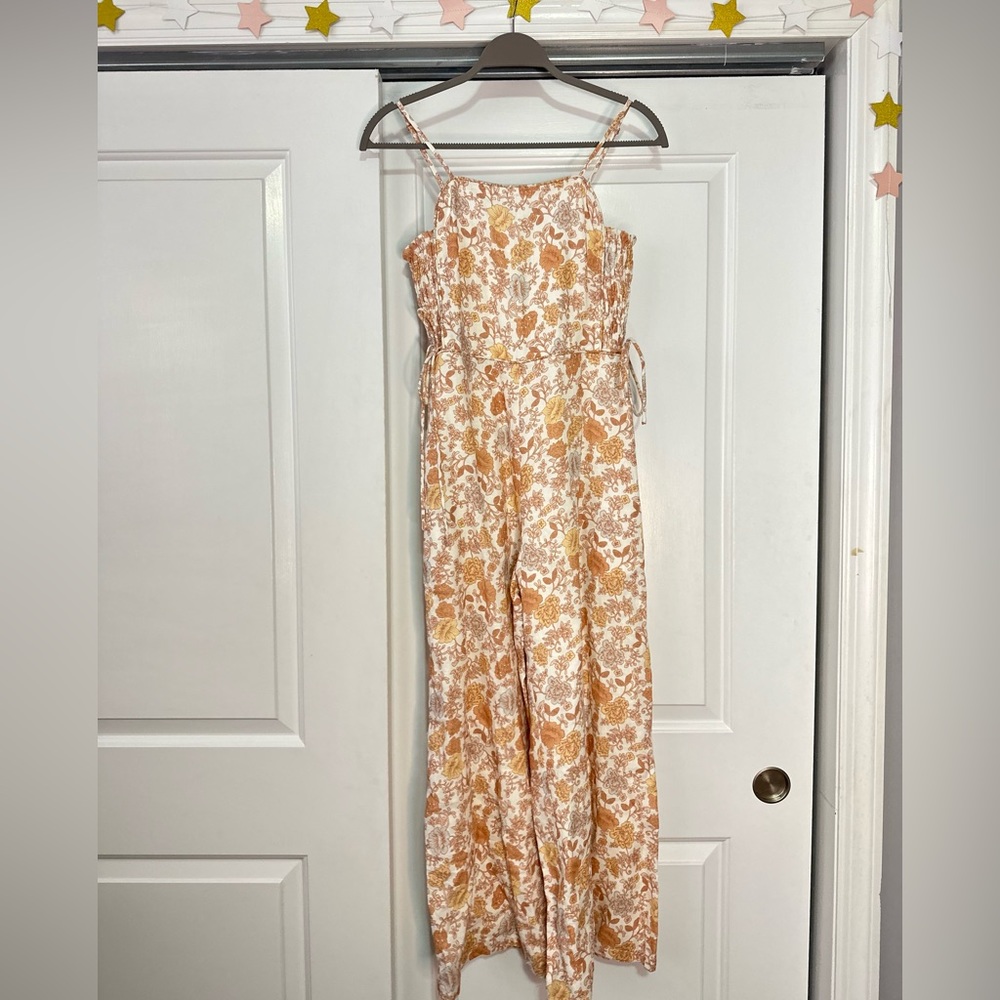 Anthropologie Sancia flowered flowy jumpsuit/jumper/romper size S